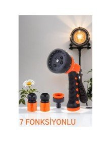 Sulama Tabancası Seti 7 FONKSİYON 3 Aparatlı