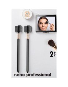 Nano Kaş Fırçası Kirpik Tarağı 2 ADET  Absolute Professional