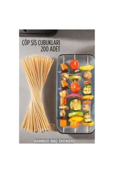 Çöp Şiş İkram Çubukları Bamb 200 ADET