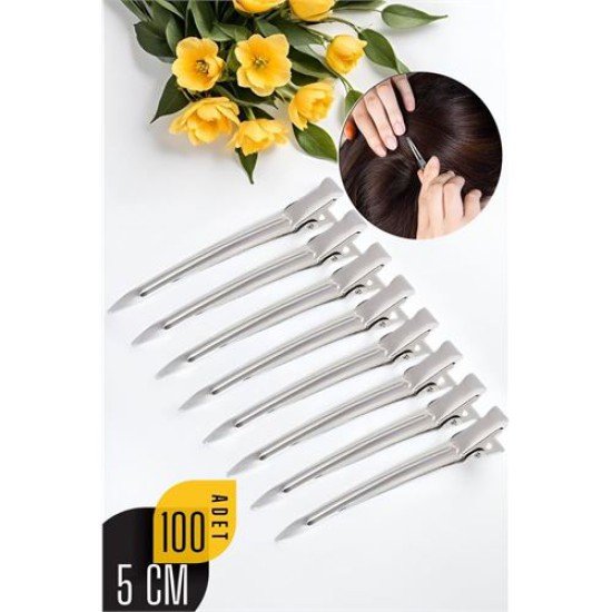 Saç Klipsi Metal Toka 100 Adet Absolute Design Saç Klipsi Metal Toka 100 Adet Absolute Design