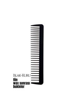 Bukleli Saç Fön Wax Sonrası Tarak Karbon Nano Absolute Professional