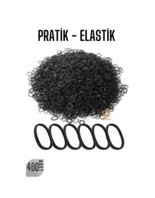 Pratik Saç Lastik Toka 400 ADET SİYAH