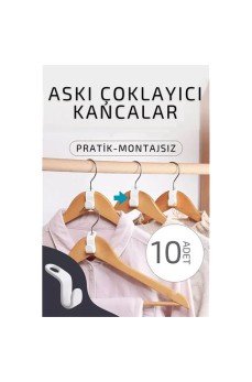 Askı Çoklayıcı Kanca 10 ADET