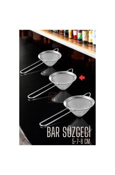 Bar Süzgeci Bar Strainer 3 Boy Set 5 7 8 cm Bar Süzgeci Bar Strainer 3 Boy Set 5 7 8 cm