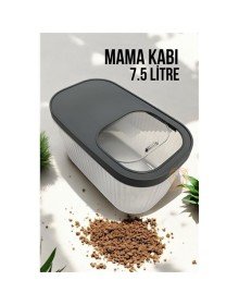 Kedi ve Köpek Mama Saklama Kabı Sürgülü Kapaklı 7.5 Litre