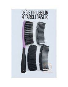 4 Uçlu Değiştirilebilir Başlıklı Tarak