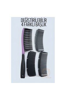 4 Uçlu Değiştirilebilir Başlıklı Tarak