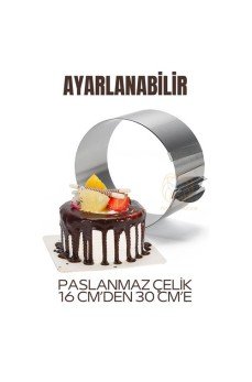 Ayarlanabilir Kek Kalıbı Pasta Kalıbı Çember Kek Kalıbı Paslanmaz Çelik Ayarlanabilir Kek Kalıbı Pasta Kalıbı Çember Kek Kalıbı Paslanmaz Çelik