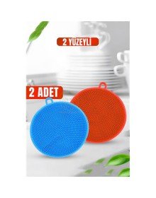 2 Yüzeyli Silikon Bulaşık Pedi 2 ADET