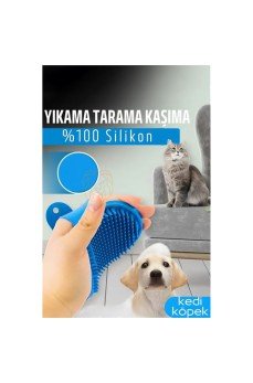 Hayvan Tüy Toplama Yıkama Kaşınma Silikon Fırçası