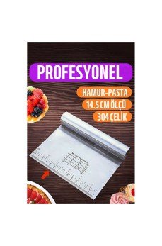 Hamur Kesici Spatula Profesyonel 304 Paslanmaz Çelik