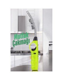 Spiralli Mutfak Çakmağı Barbekü Mangal Mum Çakmağı