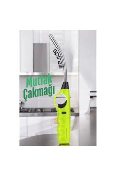 Spiralli Mutfak Çakmağı Barbekü Mangal Mum Çakmağı