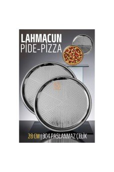 Lahmacun Pizza Pide Pişirme Tepsisi 28 CM 2 li SET
