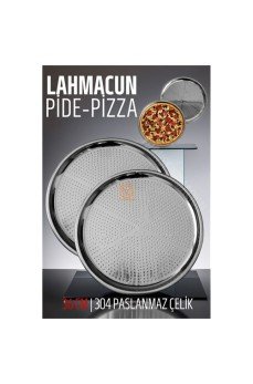 Lahmacun Pizza Pide Pişirme Tepsisi 36 CM 2 li SET