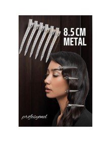 Saç Klipsi Metal Toka Profesyonel 6 Adet