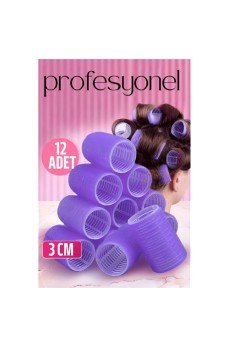 3 Cm Bigudi Saç Bigudisi Profesyonel 12 ADET