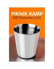 Paslanmaz Çelik Bardak – Kamp, Piknik ve Mutfak İçin Dayanıklı Metal Bardak 719313