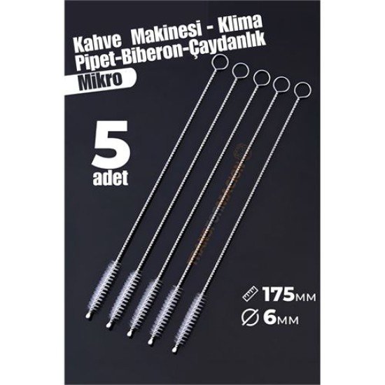 Mikro Fırça Klima Biberon Pipet Fırçası 5 Adet