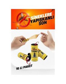 Yapışkanlı Sinek Şeridi Sinek Kapanı 16 ADET