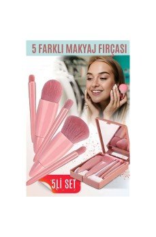 Makyaj Fırça Kiti Aynalı ve Kutulu Profesyonel Makyaj Kiti