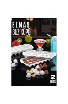 Buz Kalıbı ELMAS İçecek Buz Kalıbı - Mutfak Buz Kalıbı Kolay Çıkarılır Buz Kalıbı 2 ADET Buz Kalıbı ELMAS İçecek Buz Kalıbı - Mutfak Buz Kalıbı Kolay Çıkarılır Buz Kalıbı 2 ADET