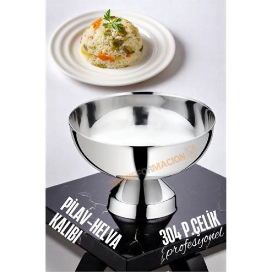 Pilav Kalıbı - Helva Kalıbı 304 Paslanmaz Çelik Profesyonel Pilav Kalıbı - Helva Kalıbı 304 Paslanmaz Çelik Profesyonel