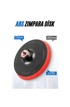 180 mm Cırtlı Zımpara Disk Pasta Cila Sünger Tabanı