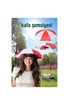Kafa Şemsiyesi Güneş Koruma Şemsiyesi Relax Eller Serbest 4 Mevsim Kafa Şemsiyesi