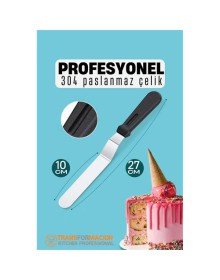 Pasta Spatulası Profesyonel 304 Paslanmaz Çelik 27 Cm