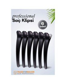 Kuaför Saç Klipsi - Profesyonel Toka 6 lı SET