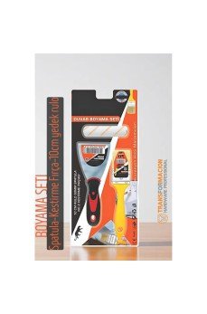 Boyama Seti - Spatula - Kestirme Fırça - 10cm yedek rulo