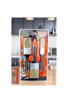 Boyama Fırça Seti - 3 lü Boya Fırça Seti