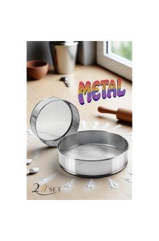 Metal Un Eleği 15 ve 24 cm 2 li SET