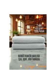 Kuaför Berber Havlusu 2 ADET Pamuk Berber Havlusu 50x90 Beyaz Kuaför Berber Havlusu 2 ADET Pamuk Berber Havlusu 50x90 Beyaz