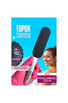 Çelik Topuk Törpüsü - 10 Yedekli Profesyonel Çelik Topuk Törpüsü Solingen Professional
