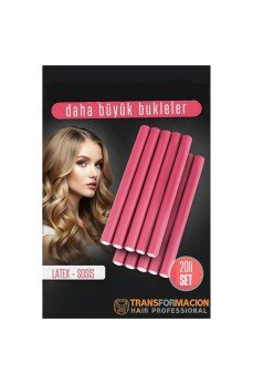 Sosis Latex Bigudi - Isısız Saç Bigudisi 17 mm 20 Adet