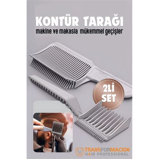 Kuaför Berber Kavisli Kontur Kesim Tarağı 2 li SET Kuaför Berber Kavisli Kontur Kesim Tarağı 2 li SET
