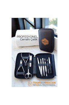 Manikür Pedikür Seti Profesyonel 304 Cerrahi Paslanmaz Çelik