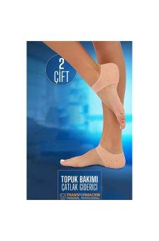 Topuk Çatlak Çorabı - Nem Tutucu Topuk Bakım Çorabı 2 ÇİFT