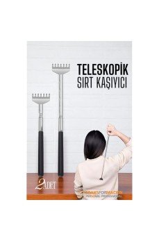 Sırt Kaşıyıcı - Telekopik 56 cm Sırt Kaşıma Aparatı Hanımeli 2 li SET