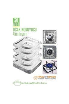 Ocak Koruyucu Folyo - Kızartma Yemek Yağ Koruyucu Folyo 30 ADET