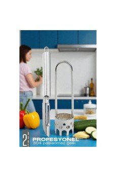 Dolmalık Biber Oyacağı Soyacak Seti - Sebze Oyacağı - Profesyonel Çelik 2 li set