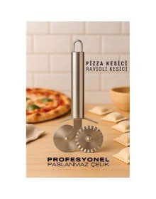 Pizza Kesici Profesyonel Çelik Hamur Ravioli Kesici