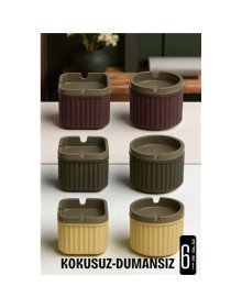 Kokusuz Dumansız Küllük - 6 li Küllük Seti Kafe Küllüğü Restoran Küllüğü Masaüstü Küllük