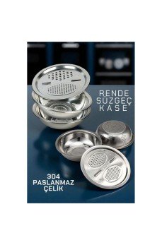 Çelik Rende Kase Süzgeç Seti - MultiFix 3 in 1 Paslanmaz Çelik