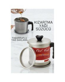 Kızartma Yağı Süzücü - Yağ Saklama Kabı - Tasarruflu Yağ Ayırıcı