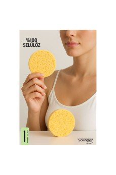 Makyaj Temizlik Pedi Cilt Temizlik Süngeri Doğal Selülöz 1 ADET