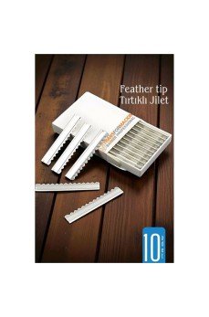 Feather Tip Tırtıklı Ustura Jileti 10 Adet