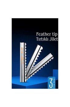 Feather Tip Tırtıklı Ustura Jileti 3 Adet
